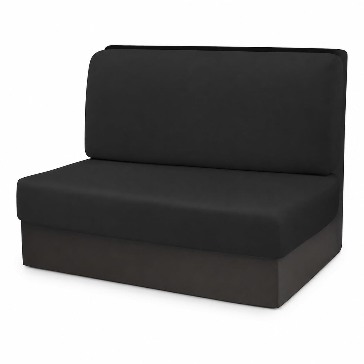 TDHLW ,black, 2 Piece RV Dinette Cushion Covers, Stretch Camper Bench Seat Covers with Backrest Cover and Seat Cushion Cover, Milk Silk Full Coverage Booth Seat Slipcovers for RV Camper