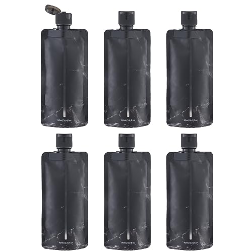 3oz Refillable Squeezable Travel Pouches for Toiletries