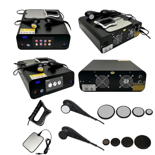 Macchina portatile per la perdita di peso con terapia fisica Tecar 448K, macchina per diatermia per terapia profonda, macchina per rassodamento della pelle, con piastra negativa/coltello per fascia - 6