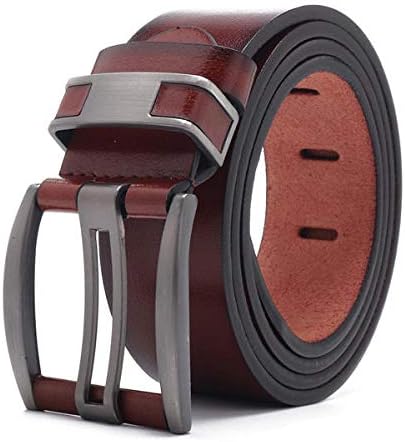 新品 送料無料 メンズベルト 108cmビジネスアロイバックルレザーベルトプレーンウエストバンドピンバックル付きカジュアルワイルド