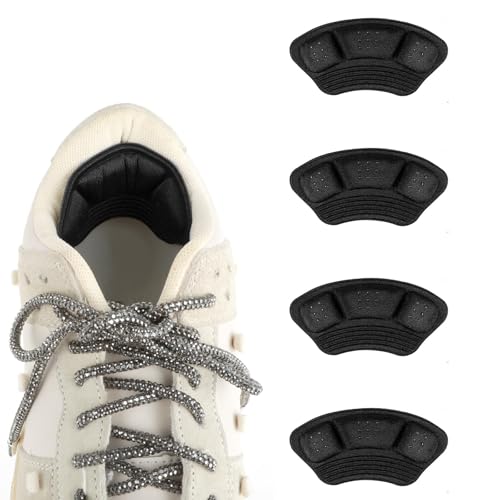 2 Pares Almohadillas para Talón Autoadhesivas,Almohadillas Antideslizantes para Zapatos Grandes,Insertos para Plantillas de Zapatos Sueltos,Taloneras Protectoras Transpirables para Hombres y Mujeres