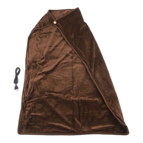 Couverture chauffante USB électrique portable avec châle flanelle pour bureau