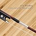 ADM 4/4 Full Size Student Cello Bow, Well Balanced Handmade Brazilwood Classic Cellos Bow Light Weight with Horsehair, Ebony Frog for Beginners