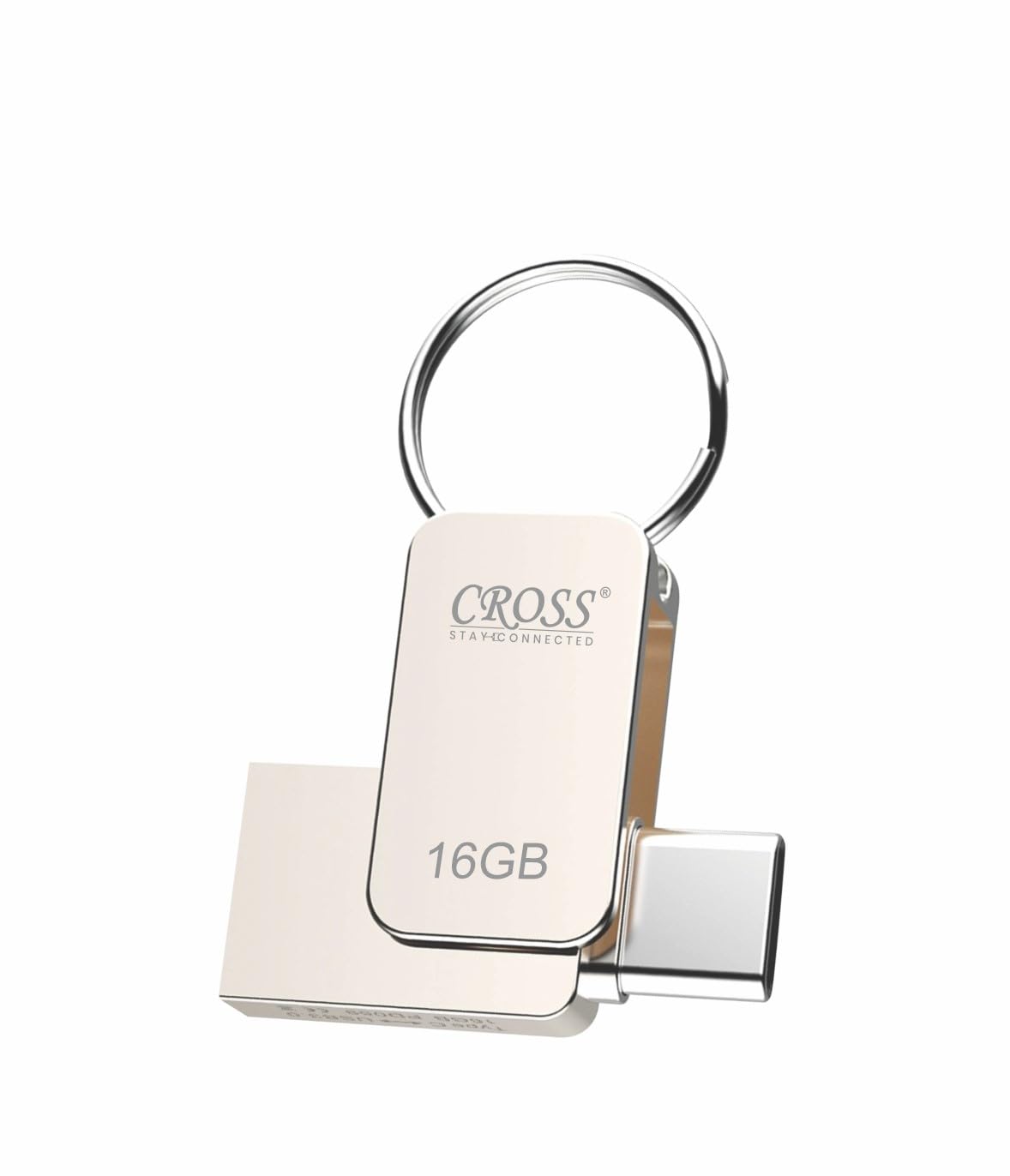 CROSS Type-C OTG 16GB PENDRIVE/Premium Metal Body with USB 3.0 Technology | 180 Mbps HIGH Speed Data Transfer | Compatible with Smartphones, LAPTOPS, TV'S, Gaming Console ETC. (16 GB)