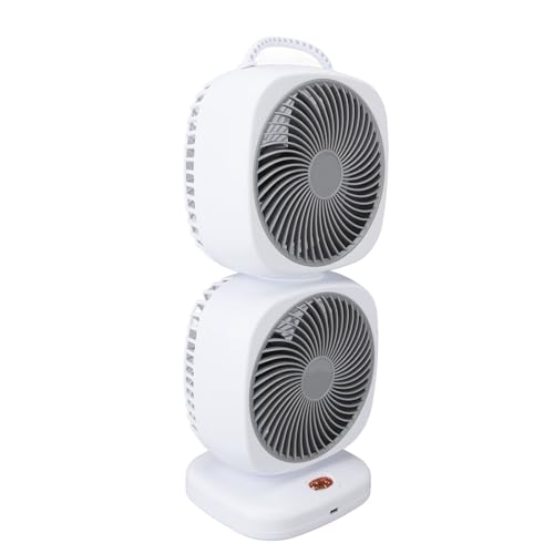 Ventilateur tour double couche CHICIRIS oscillant et rechargeable sans fil - 6