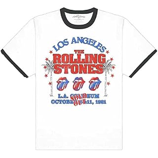 The Rolling Stones American La Tour Officiel T-Shirt Hommes Unisexe - Les Beatles, Paul McCartney, John Lennon, RIngo Starr, George Harrison