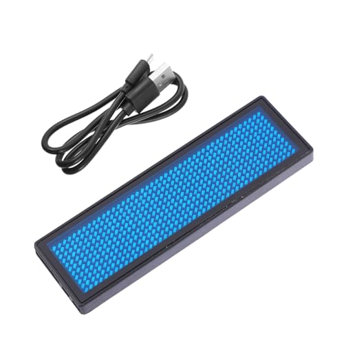 Étiquette nominative LED avec texte défilant rechargeable USB publicitaire - 6