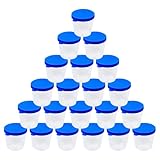 DRESSOOS 100Pcs 40Ml Laboratory Cups with Lid, Plastic and Fecal Sample for Medical Testing and Fluid Administration