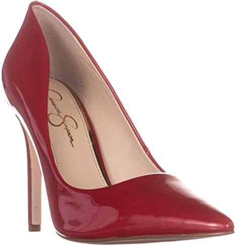 Jessica Simpson Women's Cassani Pointed Toe Pump, Red Muse, 7.5 | Image 1