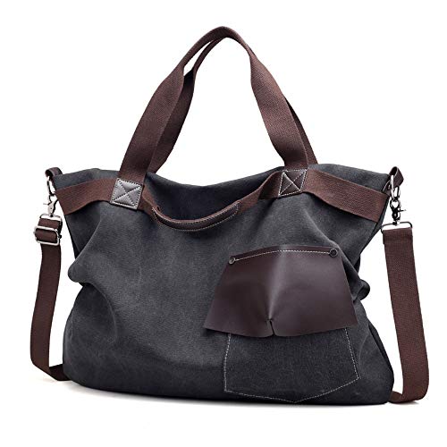 MANYIP Bolsos de Mujer Bolso Bandolera Lienzo Bolso Hombro Mujer Bolso Bandolera Bolso Totalizador,Bolsas de asa superior con Cover