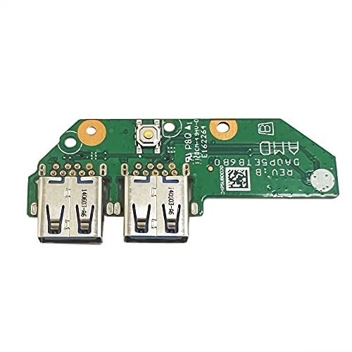 ZAHARA Scheda Doppia Porta USB Con Pulsante Di Accensione Per HP 15, Ricambio Per Laptop, DD00P5TB6D0