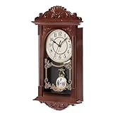 Relógio De Parede Antigo Madeira Rustico Grande Vintage