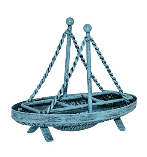 OwlGift-Metal-Sailboat-Shaped-Napkin-Holder-Tabletop-Paper-Towel-Dispenser-Mail-Letter-Sorter-Rack-Document-File-Storage-Turquoise 41Prl3 qgWL