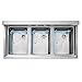 GRIDMANN 3 Compartment Stainless Steel Bar Sink, NSF Commercial Kitchen Underbar Sink with 10
