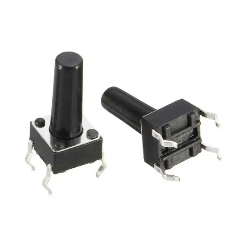 Mini Push Button 4 pin 6x6x15mm (20pcs): Buy Online at Best Price in Egypt - Souq is now Amazon.eg