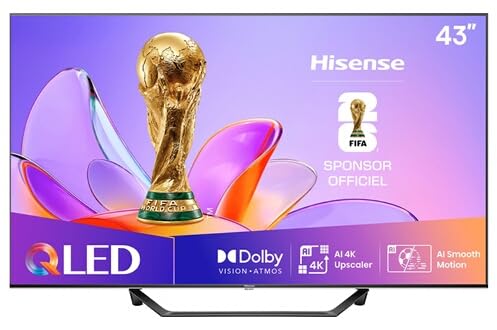Hisense 43A7Q sw QLED-TV UHD Multituner BT Smart Dolby Vision HDR10+ [Energieklasse E] (20016297)