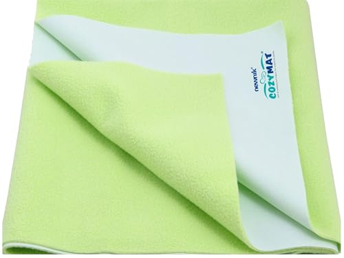 Image of Reusable Underpad Washable Incontinence Bed Pad Overnight Sheet, Underpad Mattress Protection for Baby, Elderly & Patient Care (Lemon Yellow, Large (140cm x 100cm))