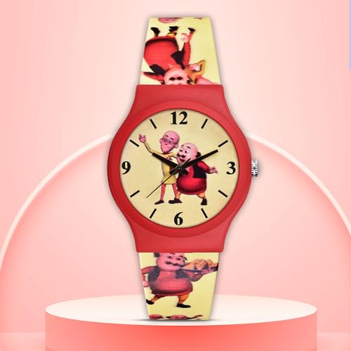 Image of Acnos Character Kid's Happy Colorful Water-Resistant Durable Watch for Boys Kids Boy with Fun Designs Adjustable Strap Positive Messages Watch for Kids