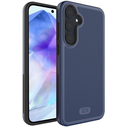 Coque Samsung Galaxy A55 5G pour un Usage Quotidien Actif - TUDIA MergeGrip Bleu Indigo