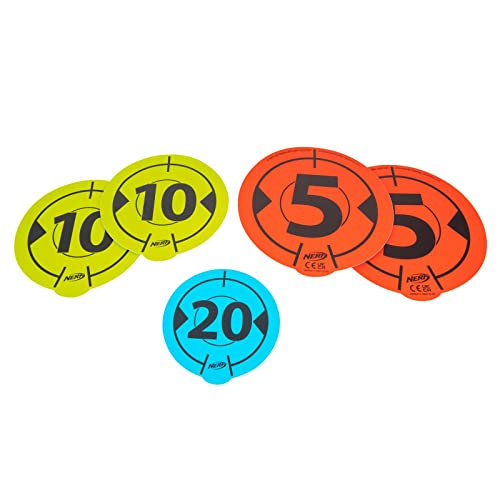 Nerf Wall Mounted Six Reusable Vinyl Targets Assorted, NER0317, Multi - Image 8