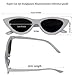 100% UV Protection Super Cat Eye Little Toddler Girls Sunglasses Shades-Black, White, Pink, Red Shades (White)