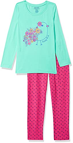 Image of Girl's Cotton Full Sleeve Regular Fit Coordinates Pajama Set
