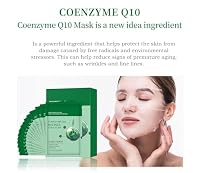 Pack of 10 Collagen Face Mask, Face Masks Skincare with Coenzyme Q10 Retinol Anti Aging Facial Masks Skin Care Hydrating Face Beauty Care Masks for Deep Repairing and Moisturizing Anti Wrinkles — image 3