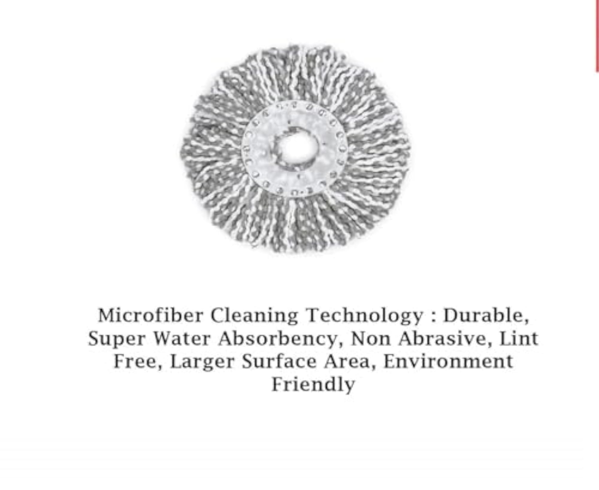 Microfibre Spin Head Refill Mop Cloth