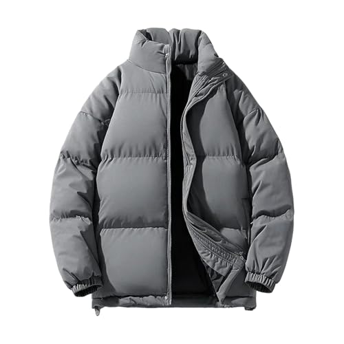 Doudoune homme épaisse coupe-vent grand confort avec col montant
