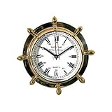 Reloj muy original en forma de un precioso timón aportando un toque marinero al resto de tu decoración.