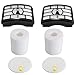 Eztronics Corp 2 HEPA Filter + 2 Foam Flet Filter Kit for Shark Rotator Pro Lift-Away NV500 NV501 NV505 NV552 HEPA Filter & Foam Filter Kit, Part # XFH500 & XFF500