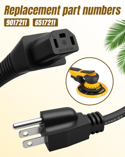 Câble d'alimentation pour ponceuse électrique Mirka DEOS LEROS DEROS 120V à isolation renforcée