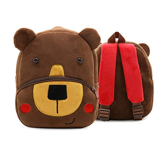 Children-Toddler-Preschool-Backpack-Plush-Animal-Cartoon-Backpack-Baby-Kids-School-Satchel-Travel-Lunch-Bags