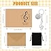 Konsait Music Note Keychain and Card, Where Words Fail Music Speaks Inspirational Note Keychain Card for Musician Gifts Party Favors Key Ring for Teacher Student