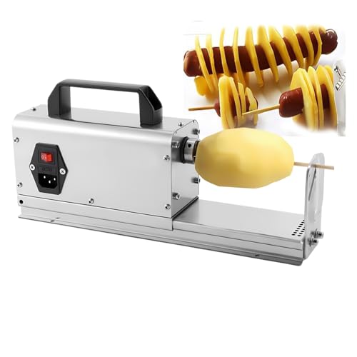 Cortador eléctrico comercial de papas en espiral 3en1