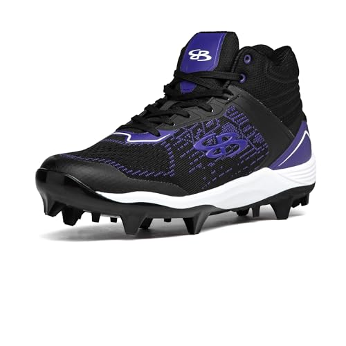Boombah Viper Pureknit Men's Molded Mid Cleat - Status - Multiple Color Options - Multiple Sizes