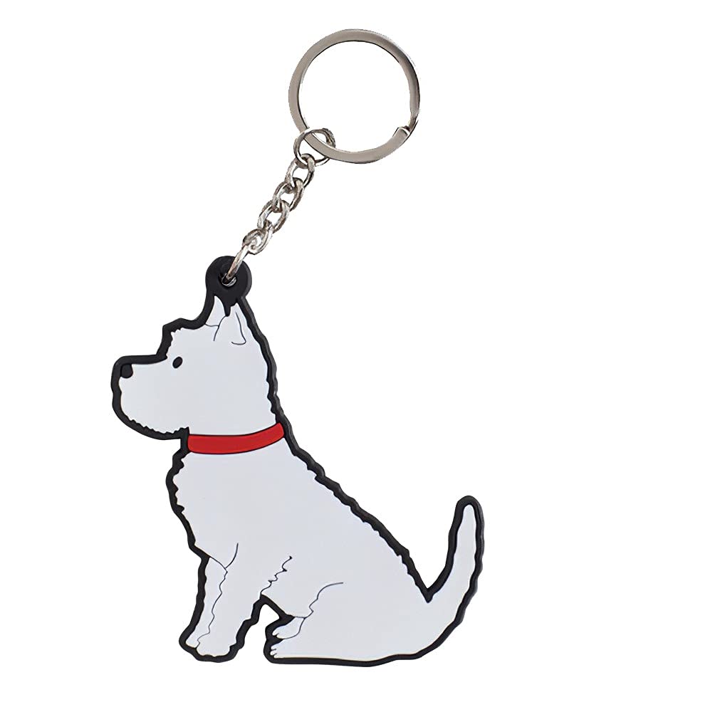Sweet William White, Red Westie Keyring