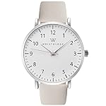 Wristology 29 Styles Maxi Numbers Watch Leather Band - Interchangeable Genuine Leather Strap - Large Easy to Read Nurse Watch with Second Hand for Women, Men, Nurses, Teachers, Olivia