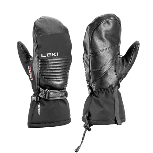 LEKI Xplore S Mittens Primaloft Gold Insulated Waterproof Gloves for Skiing, Snowboarding, & Cold Weather - Black - Small by LEKI - Used condition - US$91.82