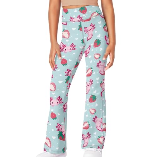 DISNIMO Girls Activewear Flare Leggings Wide Leg Yoga Pants Full Length Dance Tights School Uniform4