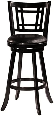 Hillsdale Fairfox Swivel Bar Stool, Counter, Black