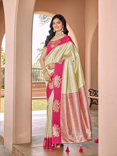 MANOHARI pink banarasi silk saree – image 2