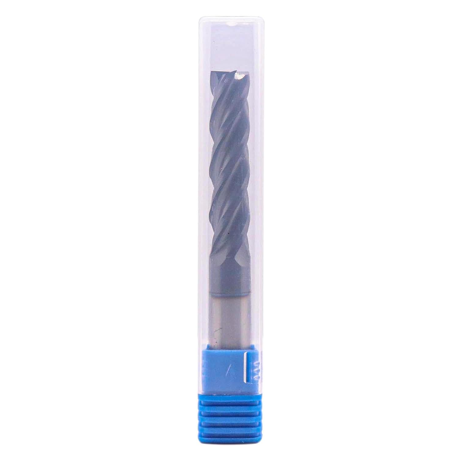 BestParts High Performance Solid Carbide Long End Mill, AlTiN Coated, 4 Flute, 30 Degree Helix, 7/16" Cutting Diameter, 7/16" Shank Diameter, 2" Length of Cut, 4" Overall Length, Square End