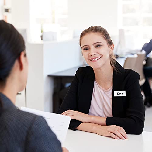 15 Stück Namensschilder FüR Kleidung Magnete, Namensschilder mit Starkem Magnet Namensschild Magnetisch Transparent Silber, Karteneinsatz Montiert Wiederverwendbar Und Stilvolle Namensschild