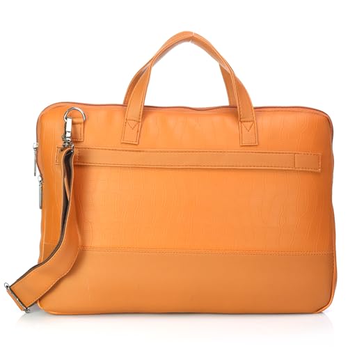 Image of Nautica Padded Laptop Sleeve Stylish Leatherette Bag | Waterproof Protective Cover with Handle & Detachable Sling Strap | Compact and Comfortable for Travelling | Suitable up to 15.6 Inch Laptop