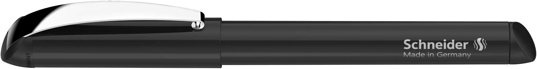 Schneider Smart Fountain Pen, Medium Tip, Black Barrel, Blue Ink (168001)