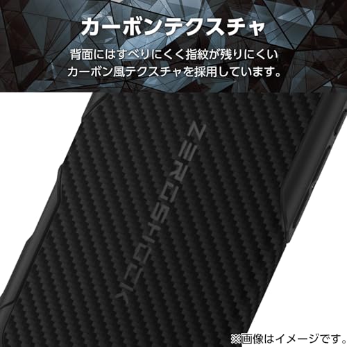 エレコム iPhone 16 ケース 耐衝撃 衝撃吸収 ZEROSHOCK 4つ角ダンパー ハニカム構造 グリップテクスチャー ストラップホール付き ワイヤレス充電対応 ブラック PMWA24AZEROGBK