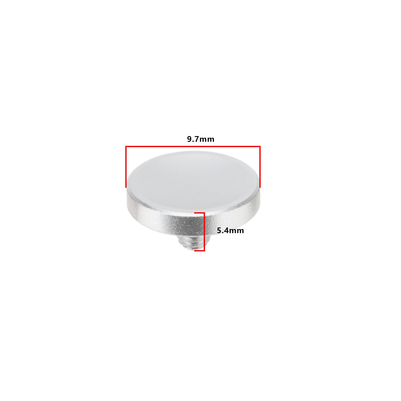 ECSiNG Wklęsły przycisk zwalniania migawki aparatu kompatybilny z Fujifilm, kompatybilny z Leica, kompatybilny z Canon, kompatybilny z Nikon, 9,7 x 5,4 mm, 6 szt
