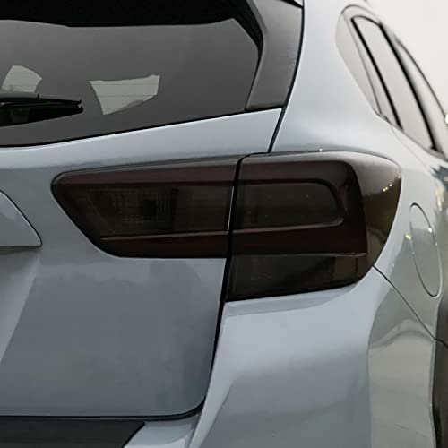 Image of SlickMod PreCut Vinyl Smoke Tint for 2018-2022 Subaru Crosstrek Tail Light & Reflector (1. Taillight, 20% Dark Smoke)