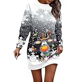 Robe femme manches longues et col rond pour un style décontracté et élégant en toute occasion